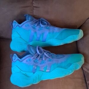 Adidas Blue and Gray Sneakers